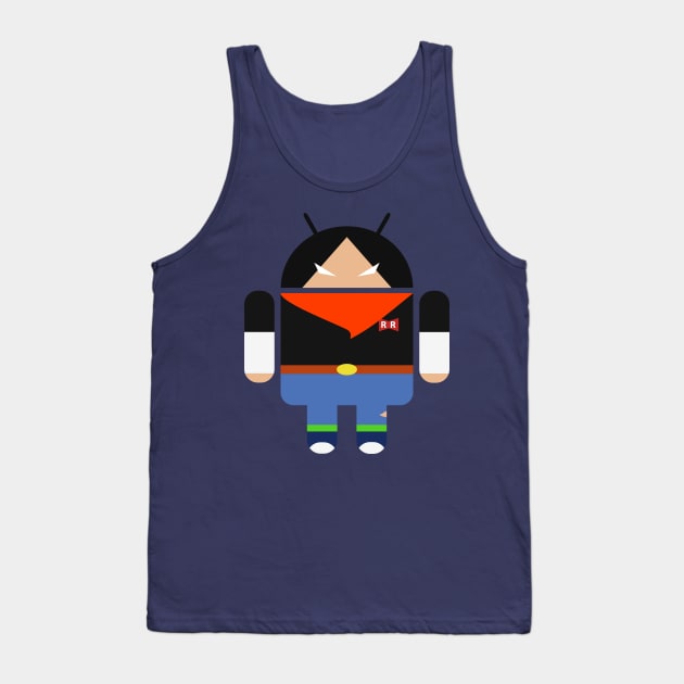 Android 17 Tank Top by prometheus31